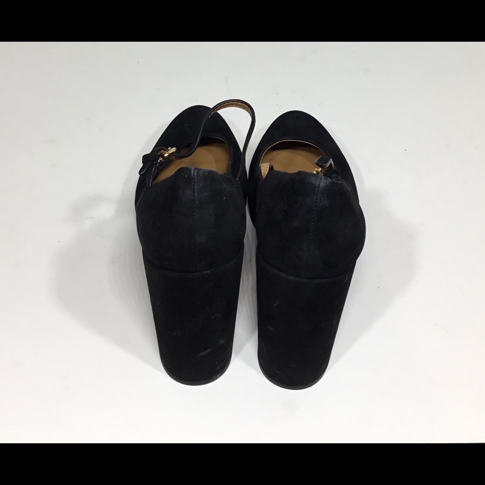 Coach Suede Black Goldie Mary Jane Platform Pumps. - Picture 2 of 7